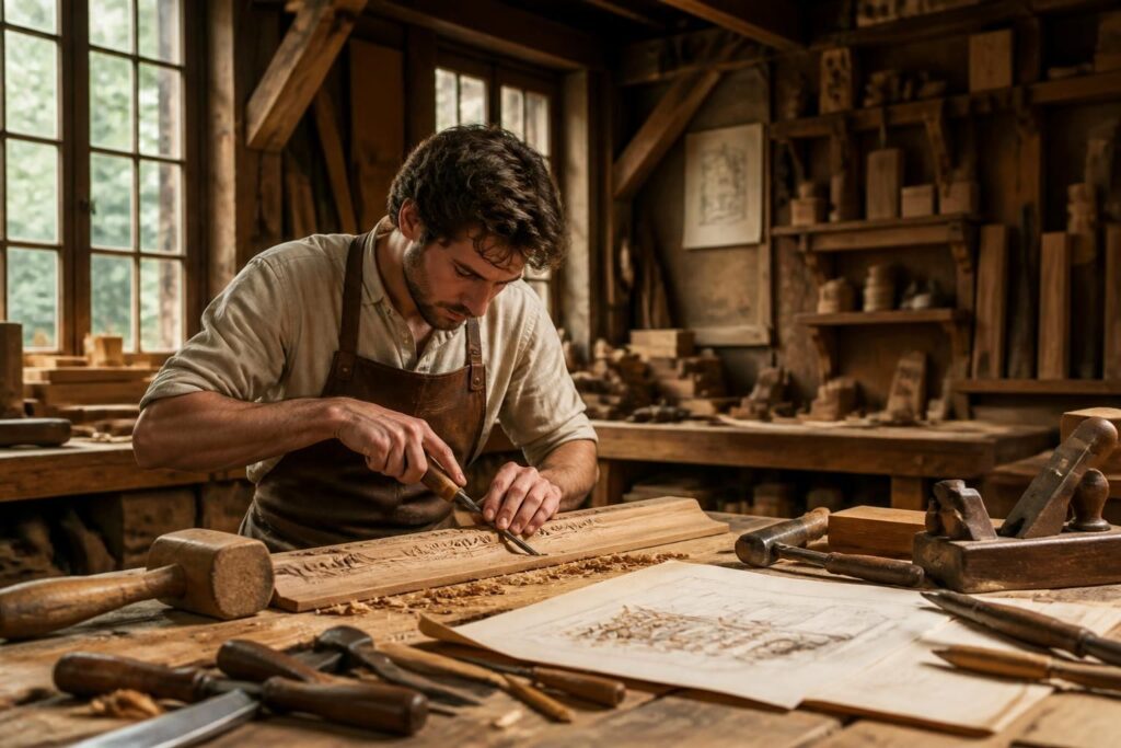 découvrez les secrets d'une tradition d'excellence avec 'chef d'œuvre compagnon charpentier', un hommage aux savoir-faire ancestraux et à l'art de la charpente.