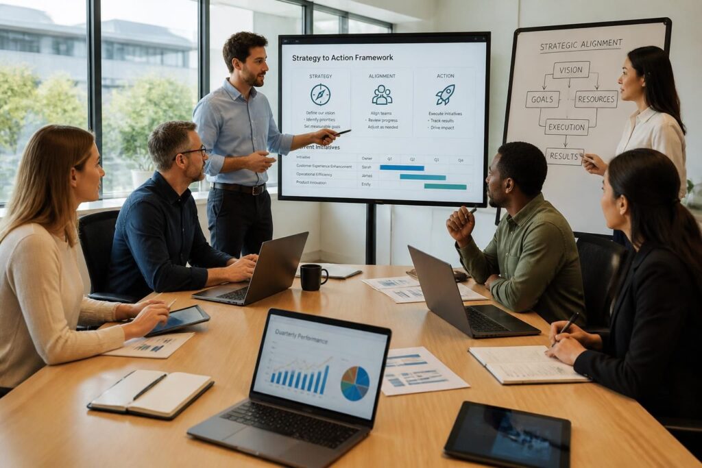 découvrez comment la communication stratégique et opérationnelle permet d'aligner efficacement la vision et l'action en entreprise pour réussir vos projets et renforcer la cohésion interne.