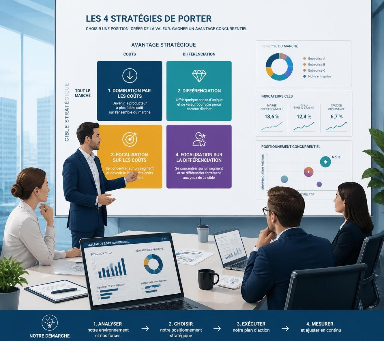 découvrez les stratégies génériques essentielles pour dominer votre marché. apprenez à choisir l'approche la plus adaptée pour assurer la croissance et la compétitivité de votre entreprise.