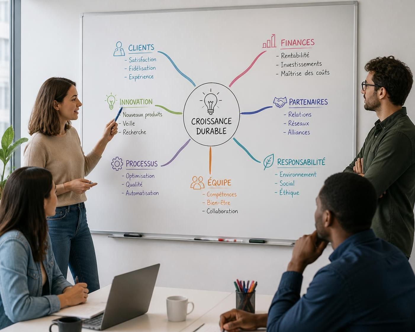 découvrez comment un schéma heuristique peut stimuler la créativité et améliorer la productivité au sein de votre entreprise grâce à une organisation visuelle efficace des idées.