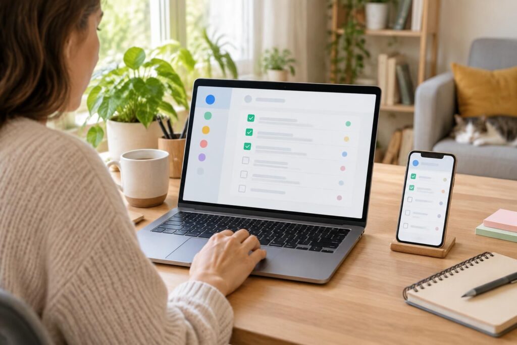 organisez vos tâches facilement avec une todolist en ligne gratuite, simple et pratique, sans inscription.