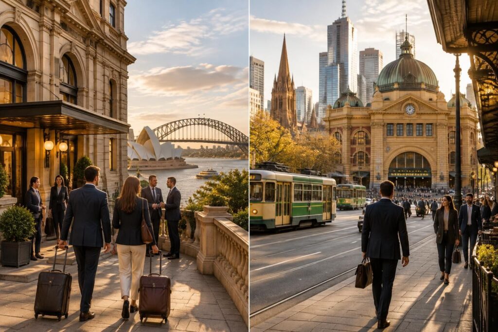 découvrez les implantations de la commercial travellers association à sydney et melbourne, ainsi que leur rôle auprès des voyageurs commerciaux.
