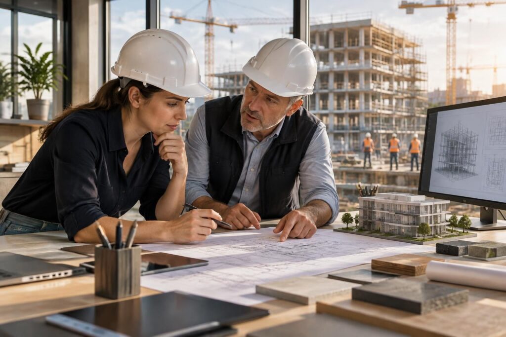 découvrez les formations, compétences et options pour devenir maître d’œuvre et réussir votre reconversion dans le secteur du bâtiment.